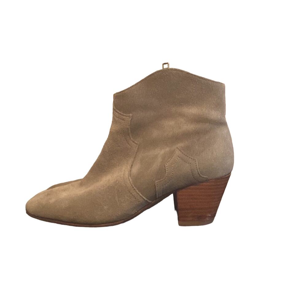 Isabel Marant Khaki Suede Dicker Boot - Size 37